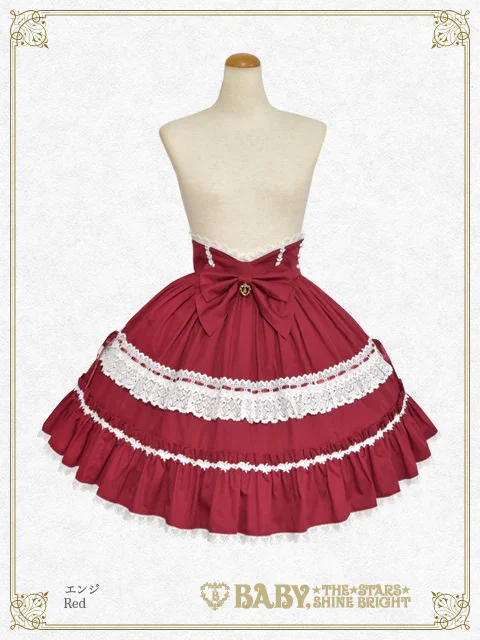 rose dollバッスルスカート　えんじ Rose Doll Bustle Skirt by Baby, the Stars Shine Bright