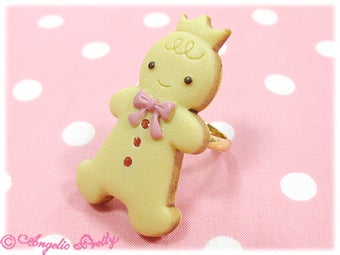 AngelicPretty お菓子の国ジンジャーマンリング Sweet Cream Gingerbread Ring by Angelic Pretty