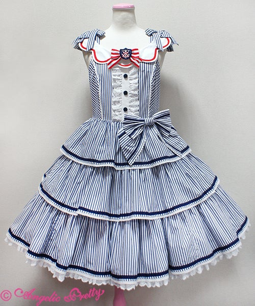Stripe Marine JSK by Angelic Pretty