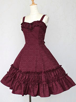 Baroque Jacquard Heart Frill JSK by Victorian Maiden