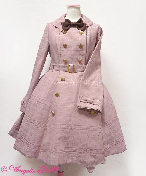Melty Ribbon Chocolate Trench Coat by Angelic Pretty