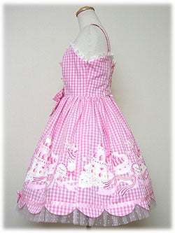 Angelic Pretty　パステルアラモードジャンパースカート Pastel a la Mode JSK (Gingham) by Angelic Pretty