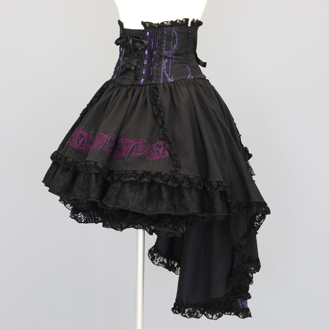 FRILL High Waist Bustle Skirt by h.NAOTO