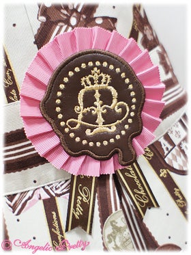 Chocolate Rosette Salopette by Angelic Pretty