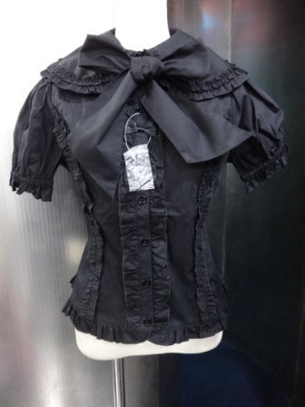 Triple Ribbon Frill Blouse by Metamorphose Temps de Fille