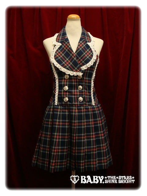Tartan Check Pleated JSK by Baby, the Stars Shine Bright