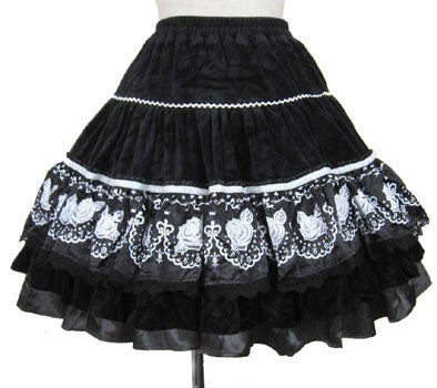 PUTUMAYO プトマヨ ゴスロリ ベロアスカート 平成 y2k ロリータ Velour 2 Way Skirt by Putumayo