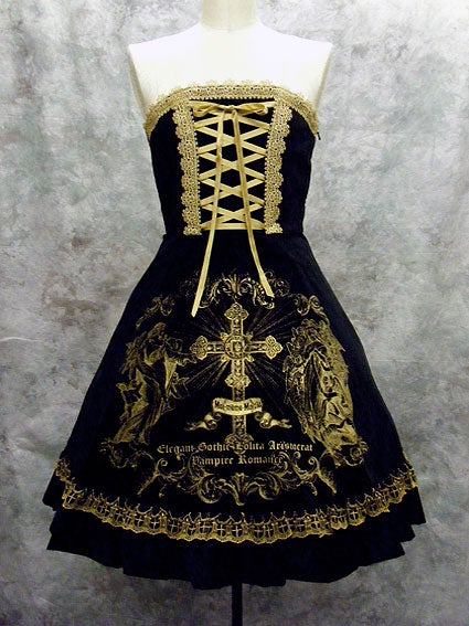 Divine Cross Velveteen JSK by Moi-même-Moitié