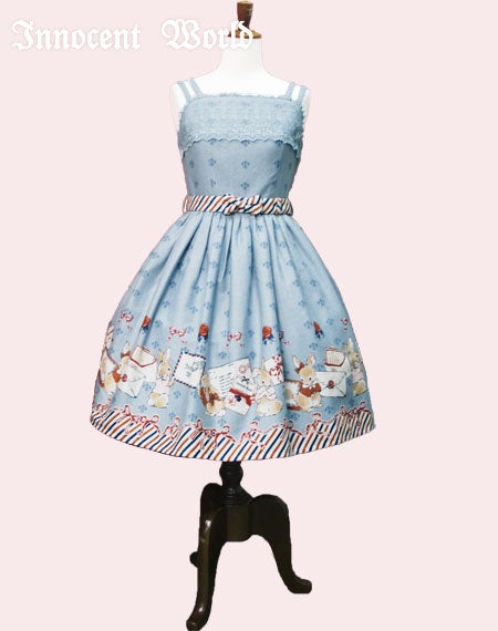 Rabbit Letter Just Waist JSK (2016) by Innocent World