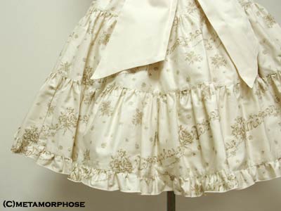 メタモルフォーゼ　OLD ROSE ティアードスカート Old Rose Tiered Skirt by Metamorphose Temps de Fille