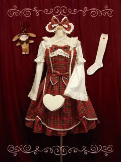 BABY THE STARS SHINE BRIGHT りんごリス柄JSK Baby School Girl JSK Set (2012 Winter LP) by Baby, the Stars Shine
