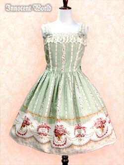 Rose and Playing Cards Ladder Lace JSK by Innocent World