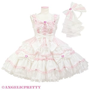 Sweet Jewelry Cream JSK Set by Angelic Pretty