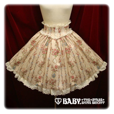 ALICE and the PIRATES アリパイ 薔薇の時間柄スカート Time of the Roses Skirt by Alice and the Pirates