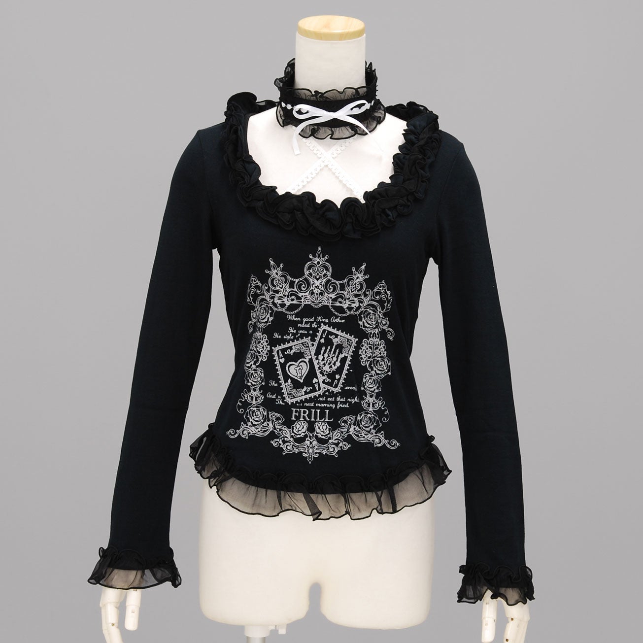 FRILL Halter Choker Cutsew by h.NAOTO