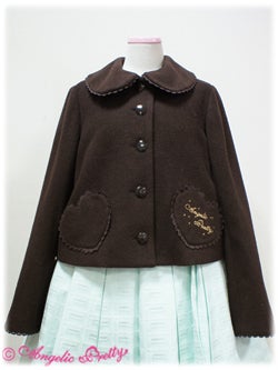 Girly Heart Short Coat (Solid) by Angelic Pretty