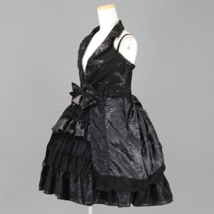 FRILL V-neck Instrument Print JSK by h.NAOTO