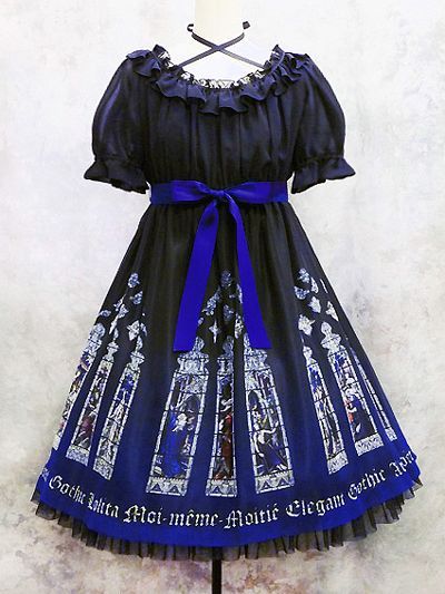 Stained Glass Print Chiffon OP by Moi-même-Moitié