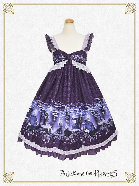悪魔城の夜柄ジャンパースカートⅡ型 JSK Night in the Devil's Castle JSK II by Alice and the Pirates