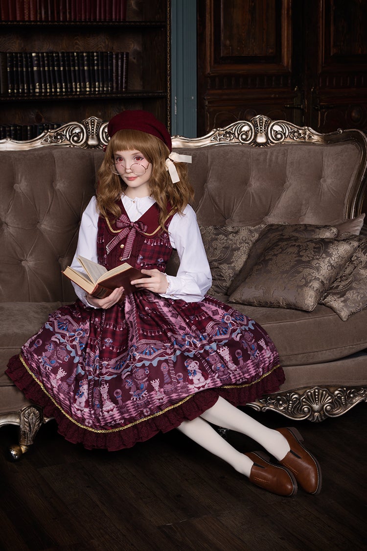 Neverland Lolita ~ Chocolate Bears JSK by Soufflesong