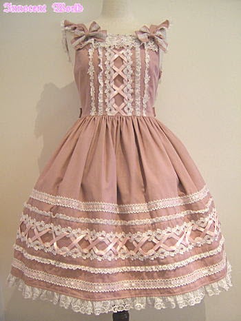 Cross Satin Ribbon JSK by Innocent World