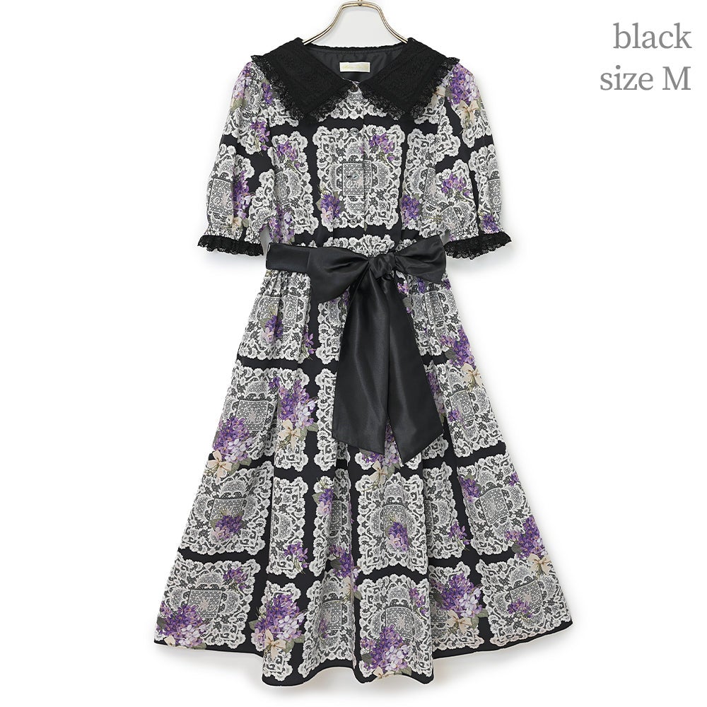 Melody BasKet Violet laceスクエアカラーワンピース Violet Lace Square Collar OP (2025) by Melody BasKet