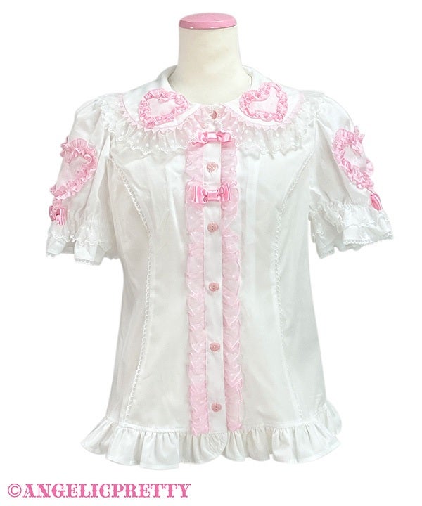 Angelic Pretty Frill Heart半袖ブラウス Frill Heart Short Sleeve Blouse by Angelic Pretty