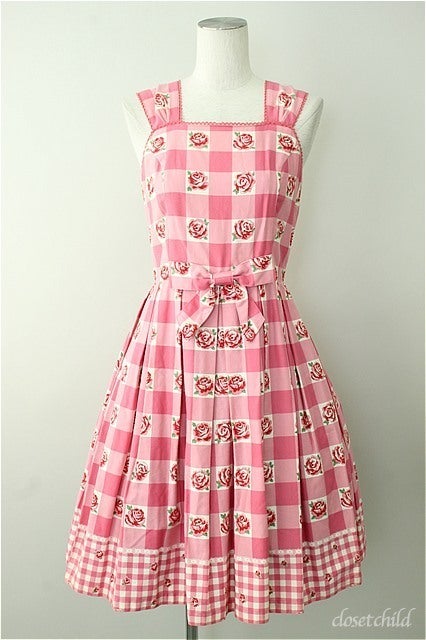 Block Check Rose JSK by Emily Temple Cute
