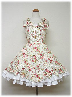 Floral Shantung JSK by Angelic Pretty