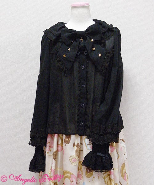 美品」Angelic Pretty Milk Crossブラウス ラベンダー Milky Cross 