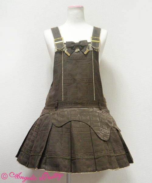 Melty Ribbon Chocolate Salopette by Angelic Pretty