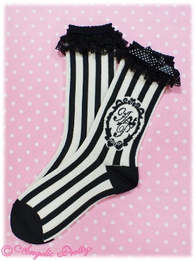 Angelic Pretty Cinema Doll ソックス ラベンダー Cinema Doll Crew
