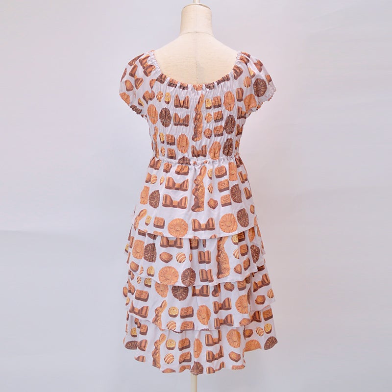 Bon Bon Chocolate Print Tiered OP by Emily Temple Cute