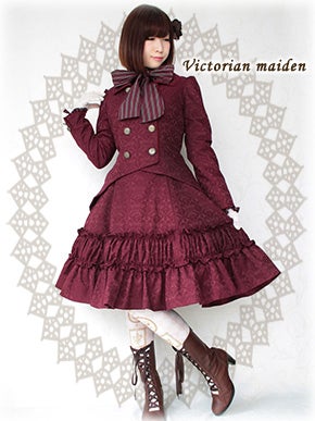 Baroque Jacquard Heart Frill JSK by Victorian Maiden