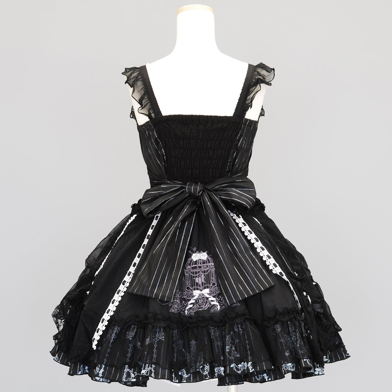 FRILL Birdcage Embroidery Ribbon JSK by h.NAOTO