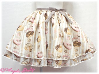Melty Cream Doughnut Skirt by Angelic Pretty