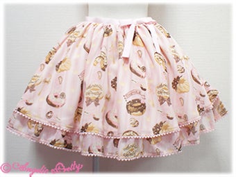 Angelic Pretty Melty creamドーナツ柄 スカート ピンク Melty Cream Doughnut Skirt by Angelic Pretty