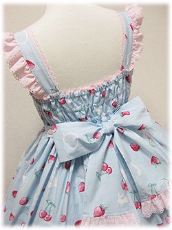 Cherry Berry Bunny Chest Ribbon JSK by Angelic Pretty