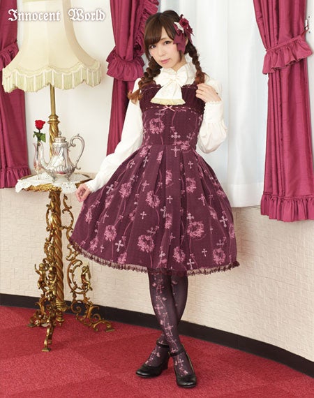 Rose and Cross Lace JSK by Innocent World