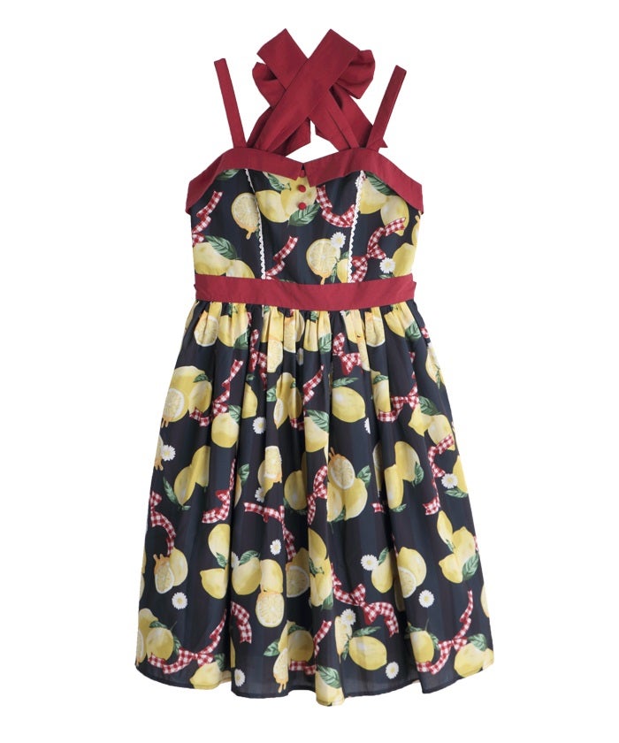 Kawaii ~ Stripe Lemon JSK by Axes Femme