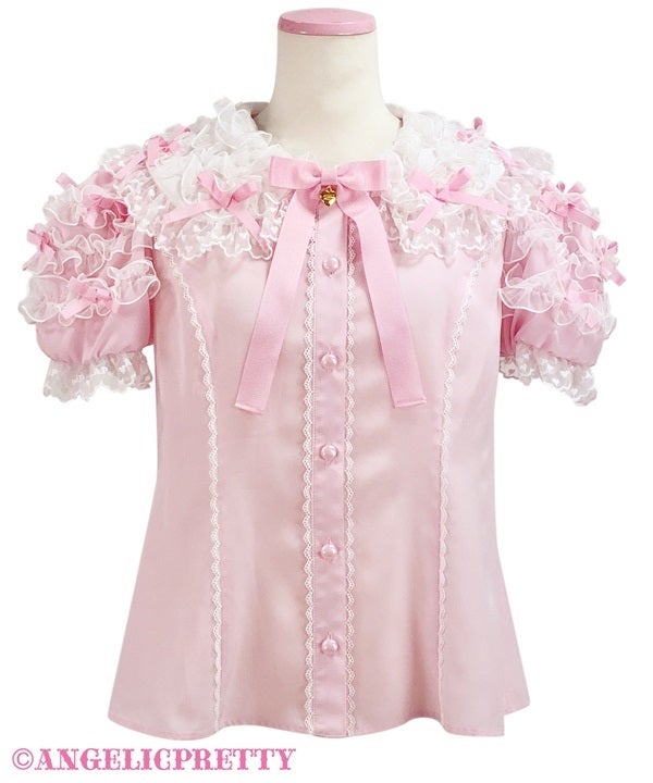 Airy Frill Short Sleeve Blouse by Angelic Pretty