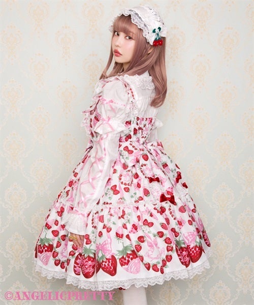Angelic Pretty おめかしBerry ジャンパースカート Dress-up Berry JSK by Angelic Pretty