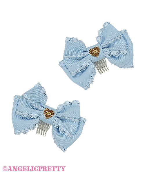 angelicpretty リボンコーム3種類 Lace Heart Charm Ribbon Comb Set by Angelic Pretty