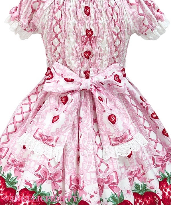 コスプレ衣装 Angelic Pretty Decoration Strawberry Decoration Strawberry OP by Angelic Pretty