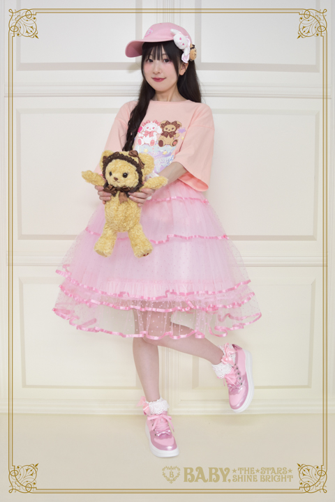 BABY くみゃちゃんのstarry cake 柄Big Tシャツ BABY くみゃちゃんのstarry cake 柄Big Tシャツ Kumya's Starry Cake