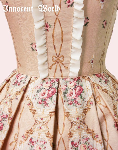 Pure Rose Chiffon Frill JSK by Innocent World