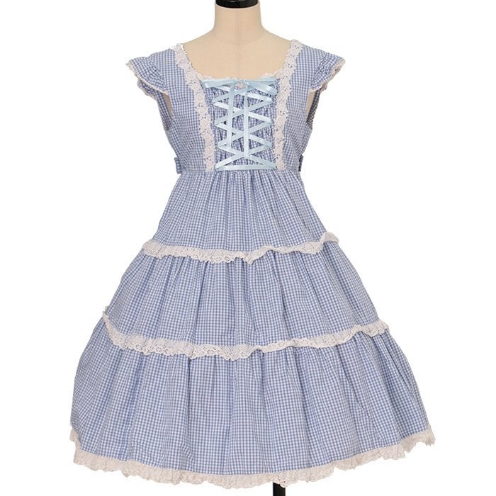 Gingham Stripe JSK by Innocent World