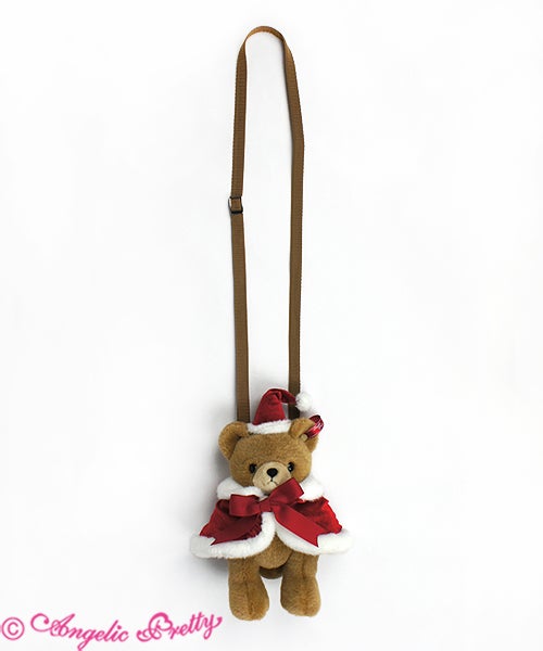 Holiday Bear Plush Pouch by Angelic Pretty