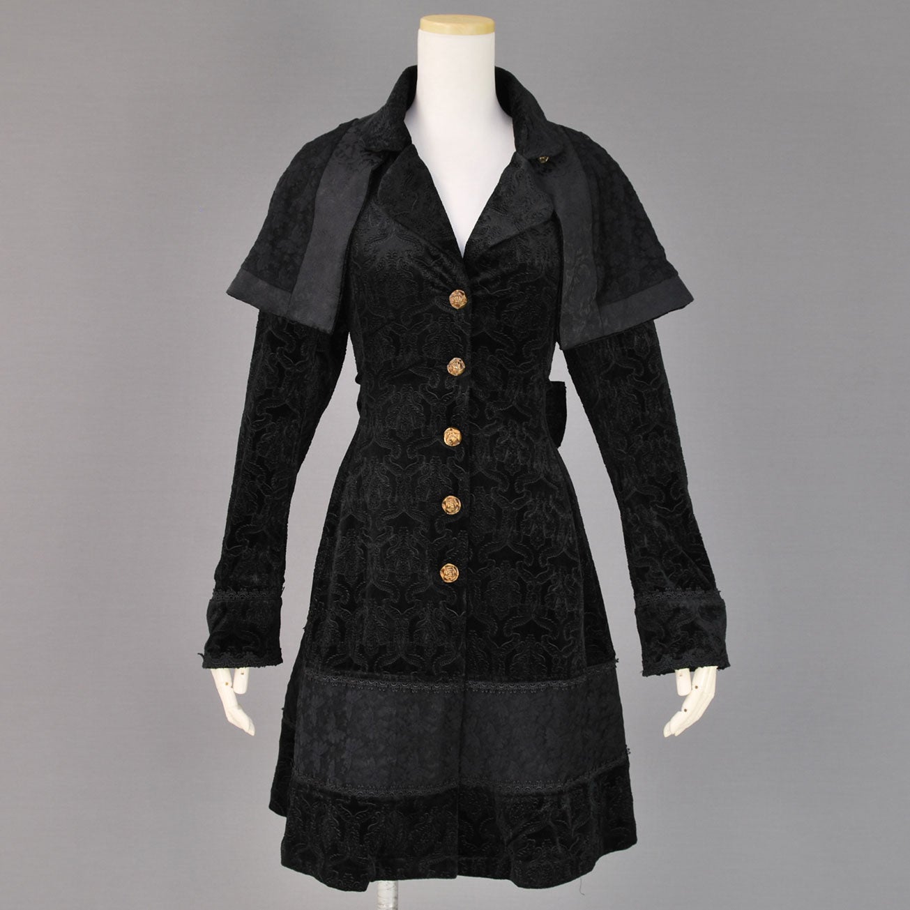 costume coat with shoulder cape