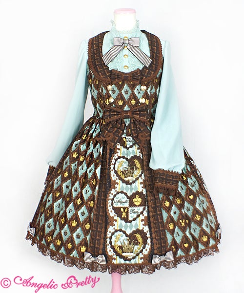 Angelic Pretty  Chocolate オーバーニー Queen Chocolate OP by Angelic Pretty